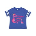 thumbnail image 1 of Inktastic My Grandma Loves Me Girls Dinosaur Girls Toddler T-Shirt, 1 of 5
