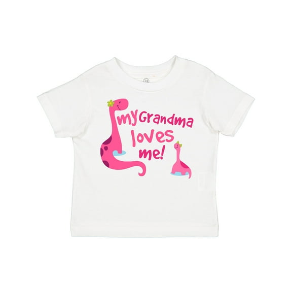 Inktastic My Grandma Loves Me Girls Dinosaur Girls Toddler T-Shirt