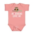 thumbnail image 1 of Inktastic My Grandma Loves Me Girls Girls Baby Bodysuit, 1 of 5