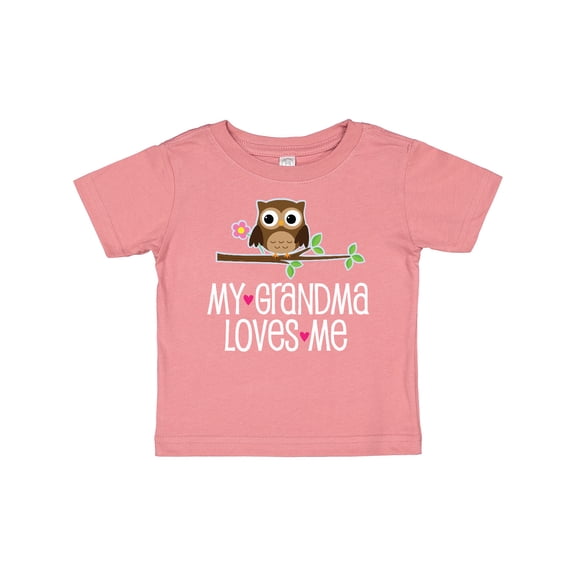 Inktastic My Grandma Loves Me Girls Girls Baby T-Shirt
