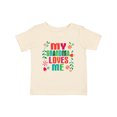 thumbnail image 1 of Inktastic My Grandma Loves Me Girls Girls Baby T-Shirt, 1 of 5