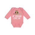 thumbnail image 1 of Inktastic My Grandma Loves Me Girls Girls Long Sleeve Baby Bodysuit, 1 of 5
