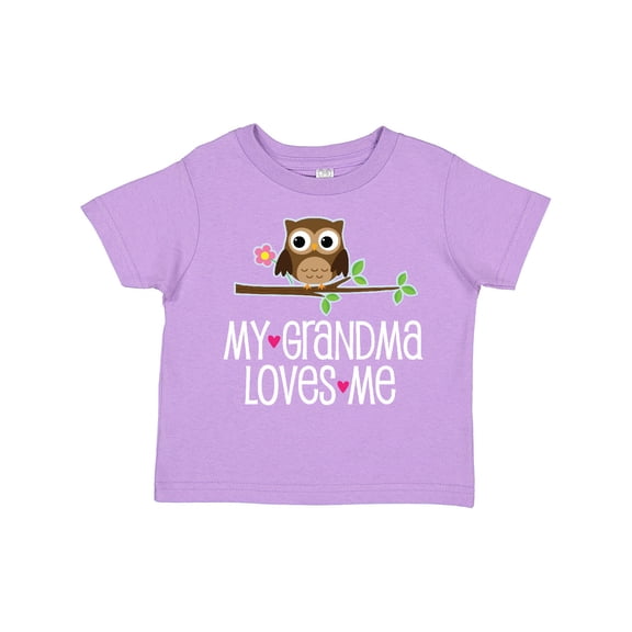 Inktastic My Grandma Loves Me Girls Girls Toddler T-Shirt