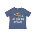 thumbnail image 1 of Inktastic My Grandma Loves Me Girls Girls Toddler T-Shirt, 1 of 5