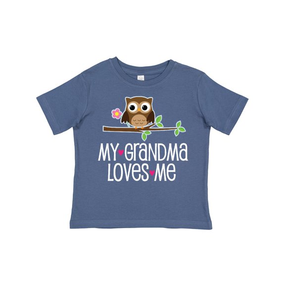 Inktastic My Grandma Loves Me Girls Girls Toddler T-Shirt