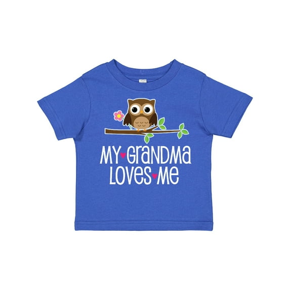 Inktastic My Grandma Loves Me Girls Girls Toddler T-Shirt