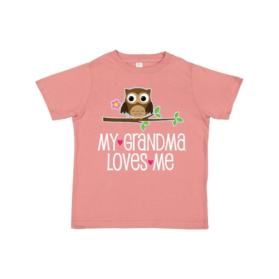 Inktastic My Grandma Loves Me Girls Girls Toddler T-Shirt