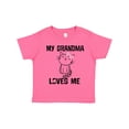 thumbnail image 1 of Inktastic My Grandma Loves Me Girls Kitty Girls Toddler T-Shirt, 1 of 5