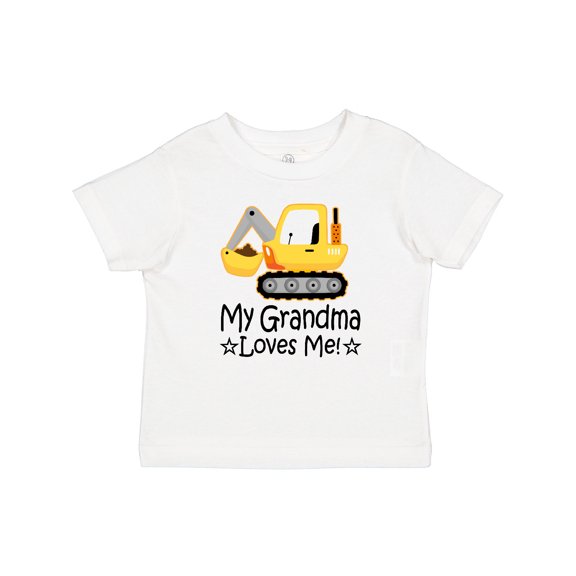 Inktastic My Grandma Loves Me Grandson Truck Boys Baby T-Shirt