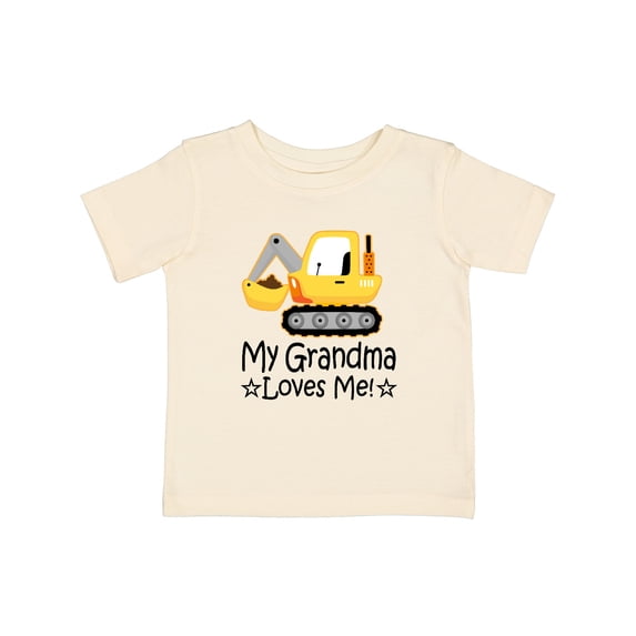Inktastic My Grandma Loves Me Grandson Truck Boys Baby T-Shirt
