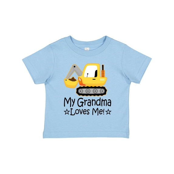 Inktastic My Grandma Loves Me Grandson Truck Boys Toddler T-Shirt