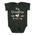 thumbnail image 1 of Inktastic My Grandma Loves Me Heart Grandchild Boys or Girls Baby Bodysuit, 1 of 5