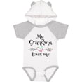 thumbnail image 1 of Inktastic My Grandma Loves Me Heart Grandchild Boys or Girls Baby Bodysuit, 1 of 5