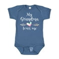 thumbnail image 1 of Inktastic My Grandma Loves Me Heart Grandchild Boys or Girls Baby Bodysuit, 1 of 5