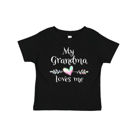 Inktastic My Grandma Loves Me- Heart Grandchild Boys or Girls Baby T-Shirt
