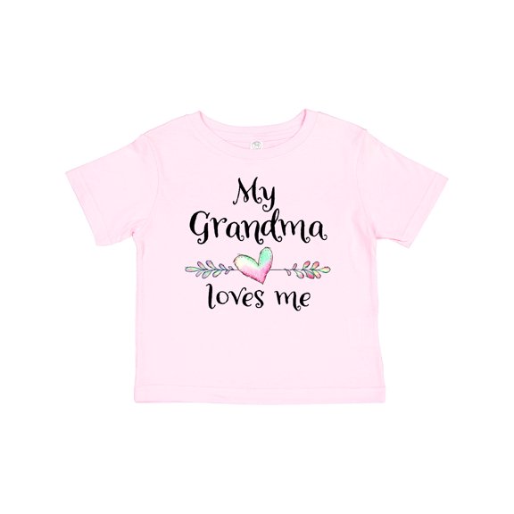 Inktastic My Grandma Loves Me Heart Grandchild Boys or Girls Baby T-Shirt