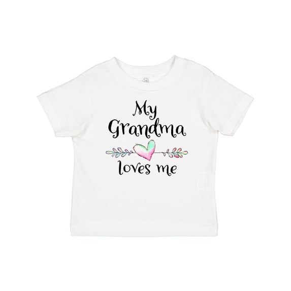 Inktastic My Grandma Loves Me Heart Grandchild Boys or Girls Baby T-Shirt