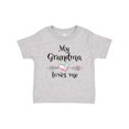 thumbnail image 1 of Inktastic My Grandma Loves Me Heart Grandchild Boys or Girls Baby T-Shirt, 1 of 5