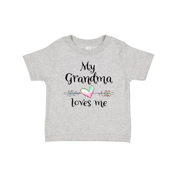 Inktastic My Grandma Loves Me Heart Grandchild Boys or Girls Baby T-Shirt