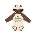 thumbnail image 1 of Inktastic My Grandma Loves Me Heart Grandchild Boys or Girls Long Sleeve Baby Bodysuit, 1 of 5