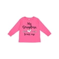 thumbnail image 1 of Inktastic My Grandma Loves Me Heart Grandchild Boys or Girls Long Sleeve Toddler T-Shirt, 1 of 5