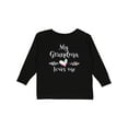 thumbnail image 1 of Inktastic My Grandma Loves Me- Heart Grandchild Boys or Girls Long Sleeve Toddler T-Shirt, 1 of 5