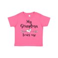 thumbnail image 1 of Inktastic My Grandma Loves Me Heart Grandchild Boys or Girls Toddler T-Shirt, 1 of 5
