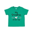 thumbnail image 1 of Inktastic My Grandma Loves Me Heart Grandchild Boys or Girls Toddler T-Shirt, 1 of 5