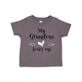thumbnail image 1 of Inktastic My Grandma Loves Me Heart Grandchild Boys or Girls Toddler T-Shirt, 1 of 5