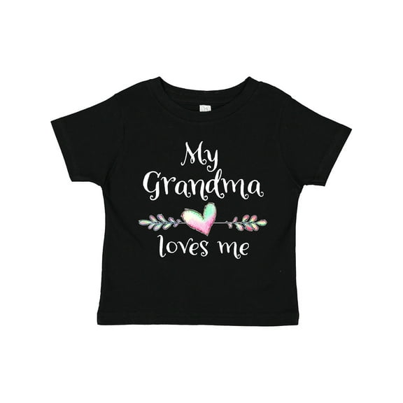 Inktastic My Grandma Loves Me- Heart Grandchild Boys or Girls Toddler T-Shirt