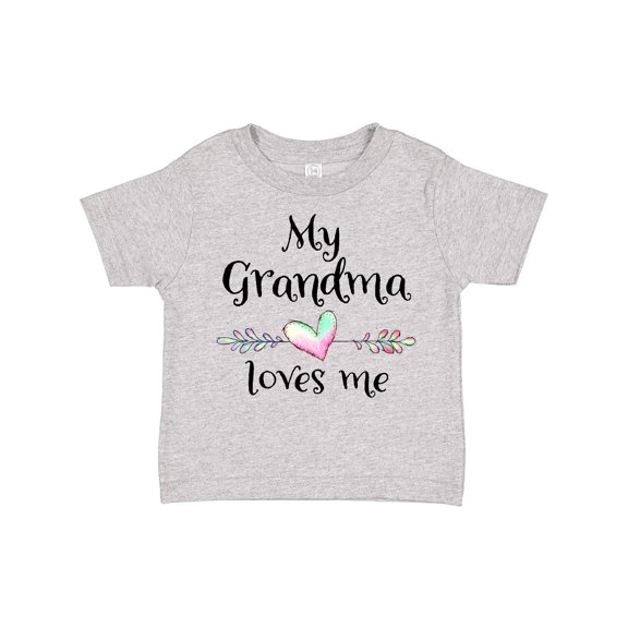 Inktastic My Grandma Loves Me Heart Grandchild Boys or Girls Toddler T-Shirt