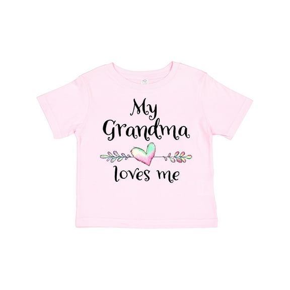 Inktastic My Grandma Loves Me Heart Grandchild Boys or Girls Toddler T-Shirt