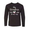 thumbnail image 1 of Inktastic My Grandma Loves Me- Heart Grandchild Long Sleeve Youth T-Shirt, 1 of 5