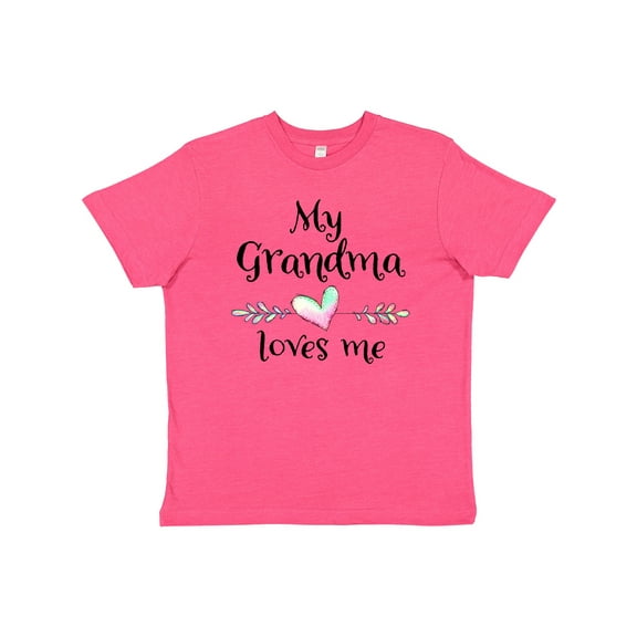 Inktastic My Grandma Loves Me- Heart Grandchild Youth T-Shirt