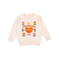 thumbnail image 1 of Inktastic My Grandma Loves Me Heart and Flowers Toddler Sweatshirt, 1 of 4