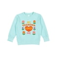 thumbnail image 1 of Inktastic My Grandma Loves Me Heart and Flowers Toddler Sweatshirt, 1 of 4
