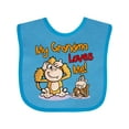 thumbnail image 1 of Inktastic My Grandma Loves Me Monkey Boys or Girls Baby Bib, 1 of 4