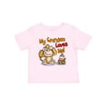 thumbnail image 1 of Inktastic My Grandma Loves Me Monkey Boys or Girls Baby T-Shirt, 1 of 5
