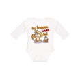 thumbnail image 1 of Inktastic My Grandma Loves Me Monkey Boys or Girls Long Sleeve Baby Bodysuit, 1 of 5