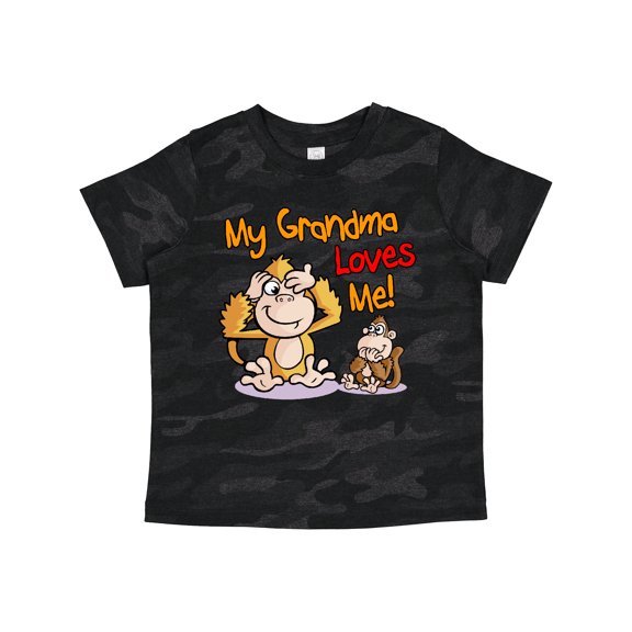 Inktastic My Grandma Loves Me Monkey Boys or Girls Toddler T-Shirt