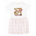 thumbnail image 1 of Inktastic My Grandma Loves Me Monkey Girls Toddler Dress, 1 of 5