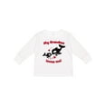 thumbnail image 1 of Inktastic My Grandma Loves Me Orca Family Boys or Girls Long Sleeve Toddler T-Shirt, 1 of 5