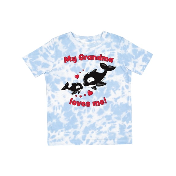 Inktastic My Grandma Loves Me Orca Family Boys or Girls Toddler T-Shirt