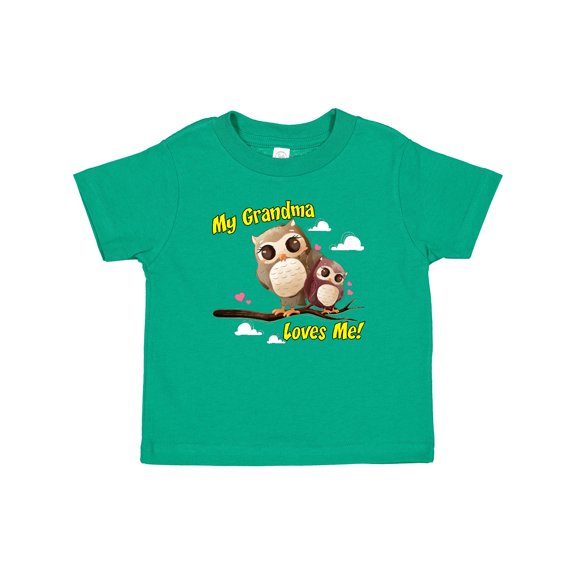 Inktastic My Grandma Loves Me Owl Boys or Girls Baby T-Shirt