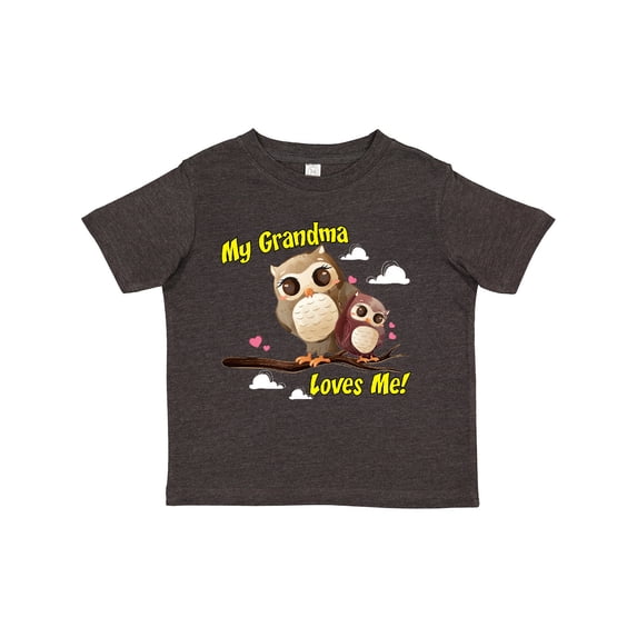 Inktastic My Grandma Loves Me Owl Boys or Girls Toddler T-Shirt
