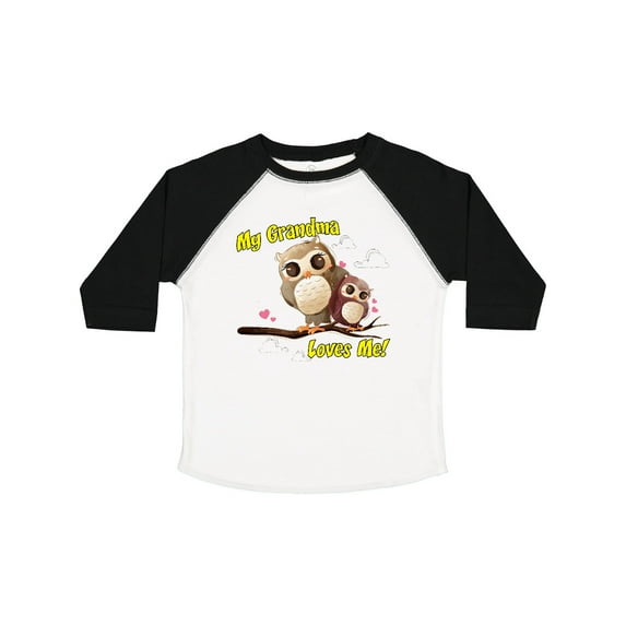 Inktastic My Grandma Loves Me Owl Boys or Girls Toddler T-Shirt