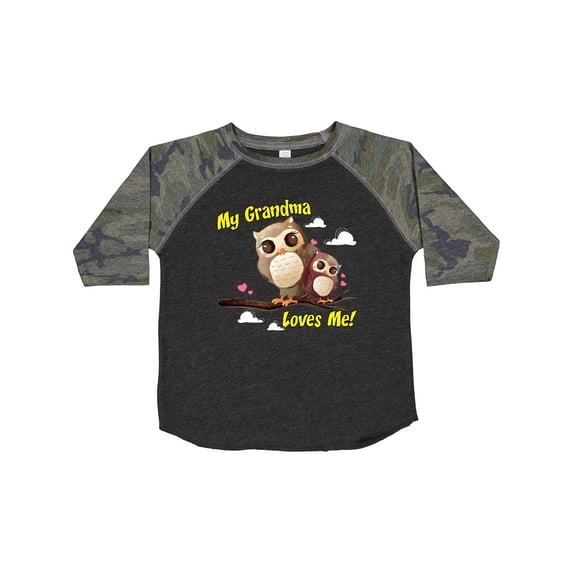 Inktastic My Grandma Loves Me Owl Boys or Girls Toddler T-Shirt