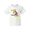 thumbnail image 1 of Inktastic My Grandma Loves Me Owl Youth T-Shirt, 1 of 5