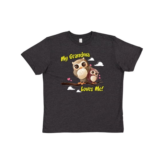 Inktastic My Grandma Loves Me Owl Youth T-Shirt