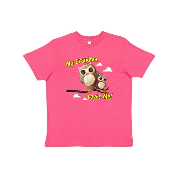 Inktastic My Grandma Loves Me Owl Youth T-Shirt